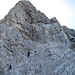 das letzte Stück zur Alpspitze quert man in der Westflanke