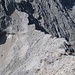 Abstieg von der Alpspitze zur Grieskarscharte - hier ist öfter frei zu klettern (I - evtl. auch IIer Stellen)