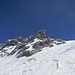 Gleich beim Skidepot an der Scharte. 