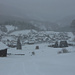 Schneefall in Valendas