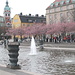 Blühende japanische Zierkirschbäume im Kungsträdgården<br />Auch Stockholm hat ein Sakura (Kirschblütenfest), dieses Jahr blühten die Bäume sogar zur richtigen Zeit. 