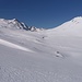 Rückblick: Grawand, Hochjoch und Hochjochferner mit Gletschertor