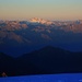 Aussicht von der Vincentpiramid (4215m) auf den Gran Paradiso (4061m). Er ist der einzige italienische 4000er, der mit seiner Basis vollständig auf italienischem Boden steht.