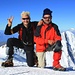 Sputnik & Freddy auf der Zumsteinspitze / Punta Zumstein (4563m), unserem höchsten Gipfel der Mont Rosa Tour.