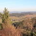 Spitzstein, Ausblick auf Cunnersdorf, ein typisches Waldhufendorf