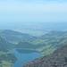 Zürichsee (hinten) und Wägitalersee (vorne)