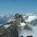 Blick vom Gipfel des Weissmies zum Lagginhorn