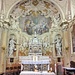 Interno della parrocchiale di Scaria dedicata a Santa Maria.