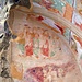 Frescoes inside Udabno Caves, part of David Gareja
