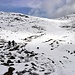 Blick Richtung Steinjöchl(2198 m)-in Bildmitte,kurz oberhalb 2000 Höhenmetern es ist ziemlich winterlich, mit  +2 Grad!