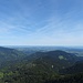 Blick über den Hochschergen hinweg ins Voralpenland