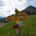 Wegweiser Oberstofel mit Neunalpspitz