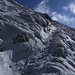Neuschnee im August: am Aufstieg von der Niederelbehütte zum Seßladjoch (die andere Seite lag beim Abstieg noch im Schatten und war vereist)
