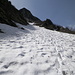 Sul lato della Valle di Finero si deve ancora fare i conti con la neve