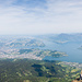 Vierwaldstättersee und Luzern vom Aussichtspunkt aus