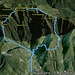 Visione d'insieme dell'itinerario by Google Earth