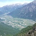 Monte Berlinghera : vista sul Piano di Chiavenna