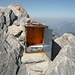 Herzige "Hütte" für das Gipfelbuch
