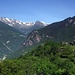 Panorama di Uschione e verso la Valle Spluga