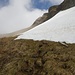 Kurz vor dem Gipfel noch ein kleines, harmloses Schneefeld.