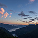 Sonnenuntergang bei der Alpe Odro