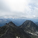 Rückblick vom Eggishorn auf den Bettmergrat ... leider dicke Wolken über den Walliser Alpen