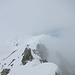 dürftige Sicht auf dem Monte Prosa