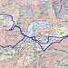 Routenverlauf<br /><br />Quelle: Swiss Map online