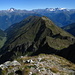 la val Cervia a sinistra,il monte Disgrazia e a destra il Bernina e la val Livrio