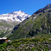 Schon von Petit-Mountet aus ist die Aussicht auf das Weisshorn herrlich