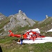 Rega Heli bei der Alp Bötzel