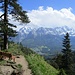 Eine schön gelegene Bank auf dem Steig von der Stepbergalm ins Tal