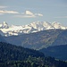 Perfekte Sicht in die Alpen