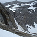 das Couloir, welches wir beim Aufstieg nahmen. 
