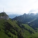Aussicht vom Kamor zum Hoher Kasten und Alpstein
