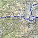 Routenverlauf<br /><br />Quelle: Swiss Map online