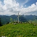 Beim Kreuz 1600m Schlafstein - prächtige Aussicht bis in die Glarner Berge