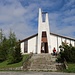 Die Kirche von Štrbské Pleso steht genau neben der Pension „Vila Emma“ wo ich während fast vier Tagen wohnte.