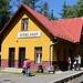 Der Bahnhof von Vyšné Hágy. Mit der Tatrabahn fuhr ich von hier zurück nach Štrbské Pleso.