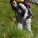 Jacky is smiling on the first day of our 3-day hiking "Tresch-trek" tour