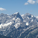 Blick zur östlichen Karwendel- und zur Vogelkarspitze