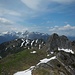 Die nächten Ziele vom Alpilakopf: Wannköpfle links und Itonskopf rechts