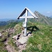 Das schiefe Gipfelkreuz auf dem Schafberg.