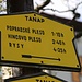 In Štrbské Pleso zeigt der Wegweiser 4h 25min Aufstiegszeit für an Rysy an.