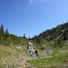 Kleiner Sattel am Ende der Rinne. 