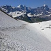 Erstes Schneefeld unterhalb Ruosalper Chulm
