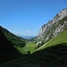 Blick zurück zur Alp Tesel