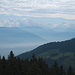 Thunersee und Berner Alpen im Föhn-Cumulus-Wolkengemisch