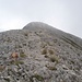Die letzten Meter zum Gipfel des Monte Camicia ....