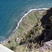 Blick von der Aussichtsplattform bei Cabo Girão auf das 580m tiefer liegende Meer.